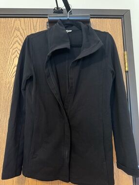 Eileen Fisher Black Open-Front Blazer Jacket